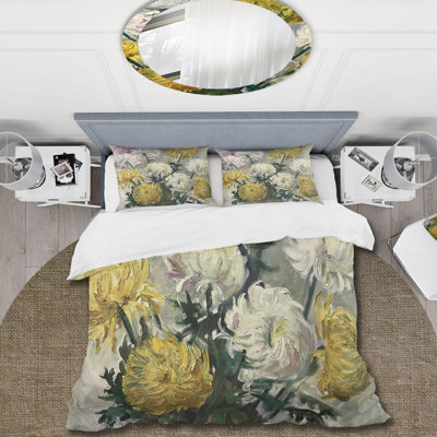Green/Yellow Microfiber Duvet Cover Set