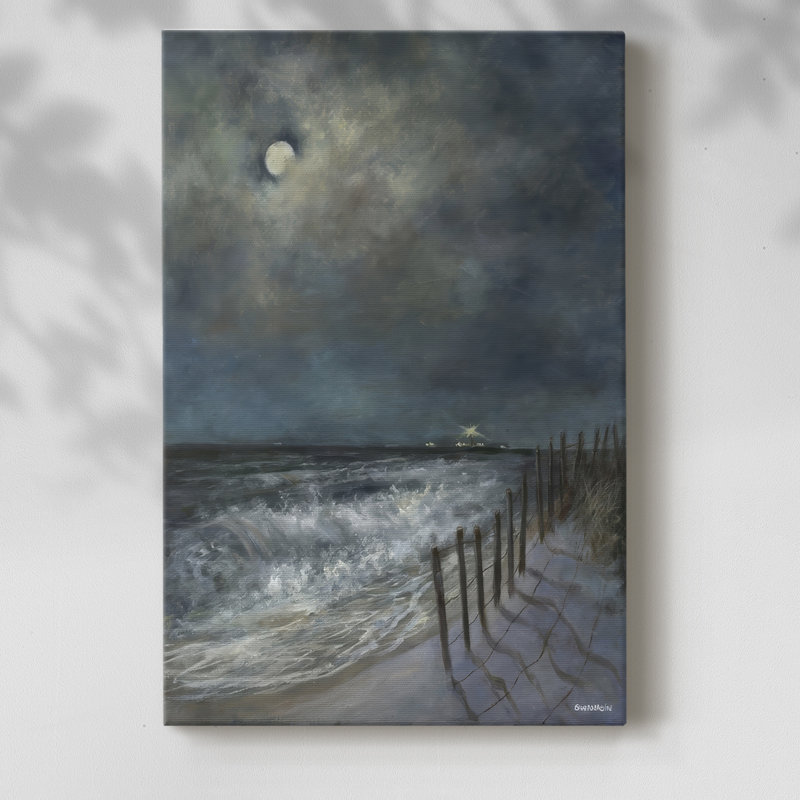 The Beach Fence I -Gallery Wrapped Cavas, 18" H x 12" W