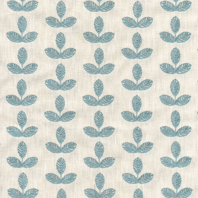 Coussin Birch Lane Trillium, Floral bleu ciel, Polyester, Carré 18 po