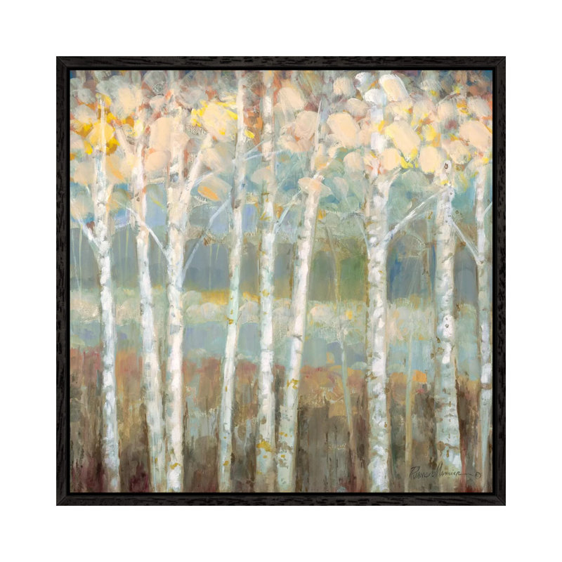 Nature's Palette I by Ruane Manning - Wrapped Canvas Painting, 66.04 cm H x 66.04 cm W, Black Floater Framed