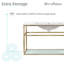 Meuble-lavabo simple 36 po avec tablette ouverte Pierre-1660334735