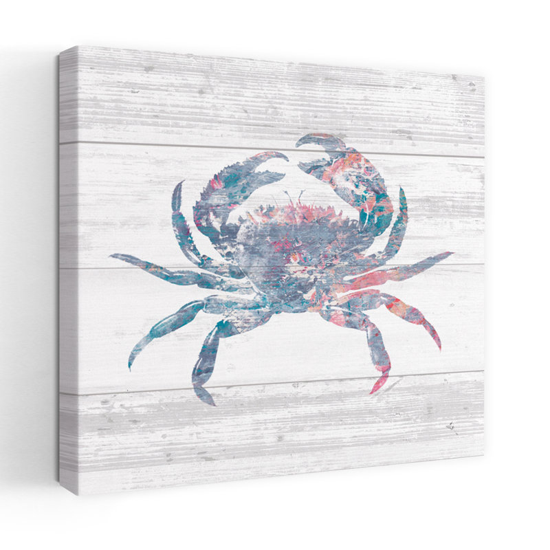 «Ocean Life I Crab Coastal Art», H 18 po x l 18 po
