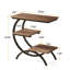 Table de bout chic, table d'appoint en forme de C, table de canapé