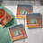 Campfires 4-Pack Tumbled Tile Stone Coasters