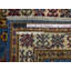 Tapis de la zone bleue en laine 2 pi x 2 pi 10 po one-of-kind à la main noué la Isabela