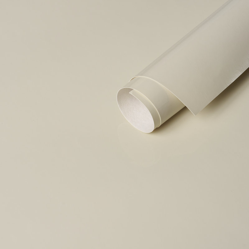 Ace Faux Lacquer Performance Vinyl Wallpaper, Ivory