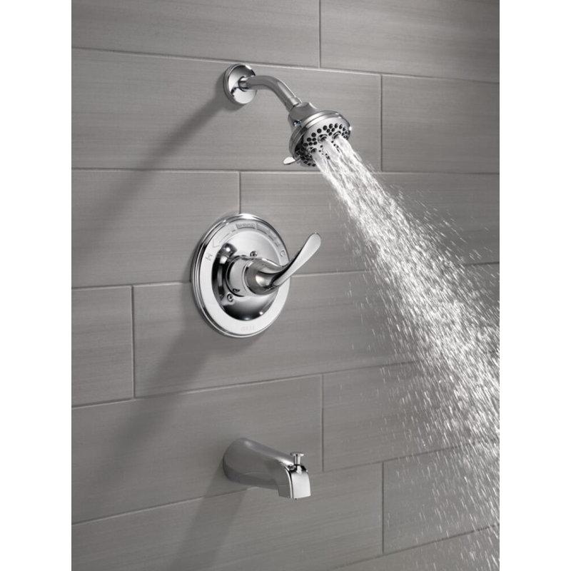 Ensemble de robinet de douche à fonction simple Classic, ensemble de garniture de valve de douche, Chrome