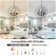 12 - Light Dimmable Chandelier