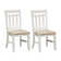 Chu Linen Slat Back Side Chair in White