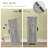Kainaat 31.7'' Tall Floor Storage Cabinet,Bathroom Storage Cabinet with 2 Doors and 2 Open Shelves-1653143576