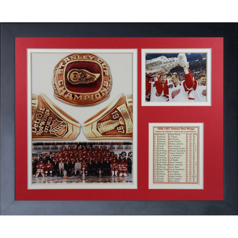 Souvenirs encadrée à ailes rouges 1997 détroit