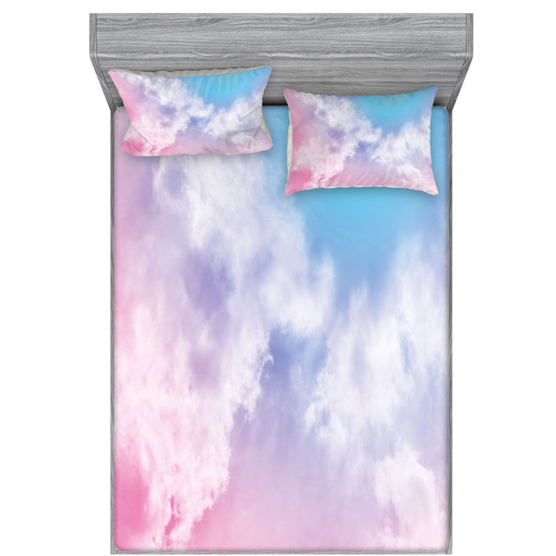 Microfiber Sheet Set, Queen Sheet Set with Fitted Sheet