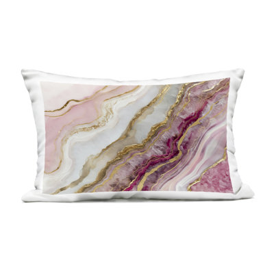 Frozen Petal Stone Outdoor Printed Pillow, design by Svetlana Aleynikova, 14 x 7 x 20