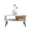 Table basse Vowinckel, salon, blanc / pin clair