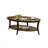 Perth Espresso Oval Coffee Table With Shelf