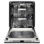 ZLINE Autograph 24 in. Monument Dishwasher in Black Steel with Champagne Bronze Helix Handle, 45dBa