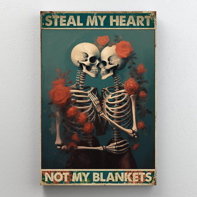 " Skeleton Couple Steal My Heart "