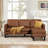 Idy Faux Leather L-Shaped Sectional Reversible-168211417