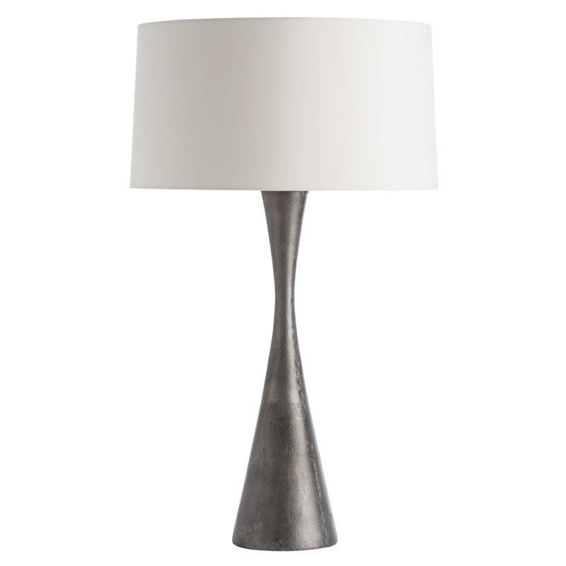 Narsi Table Lamp, Antiqued Aluminum  , 100 W