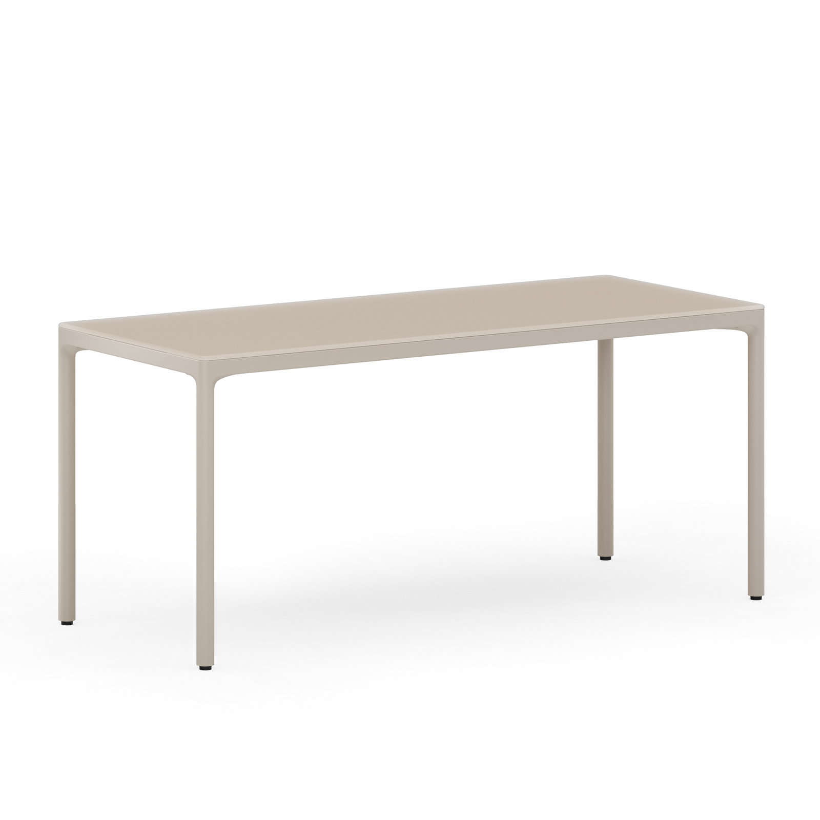 Luma Office - Stationary Desk, 29" H x 66" W x 28" D, Dune