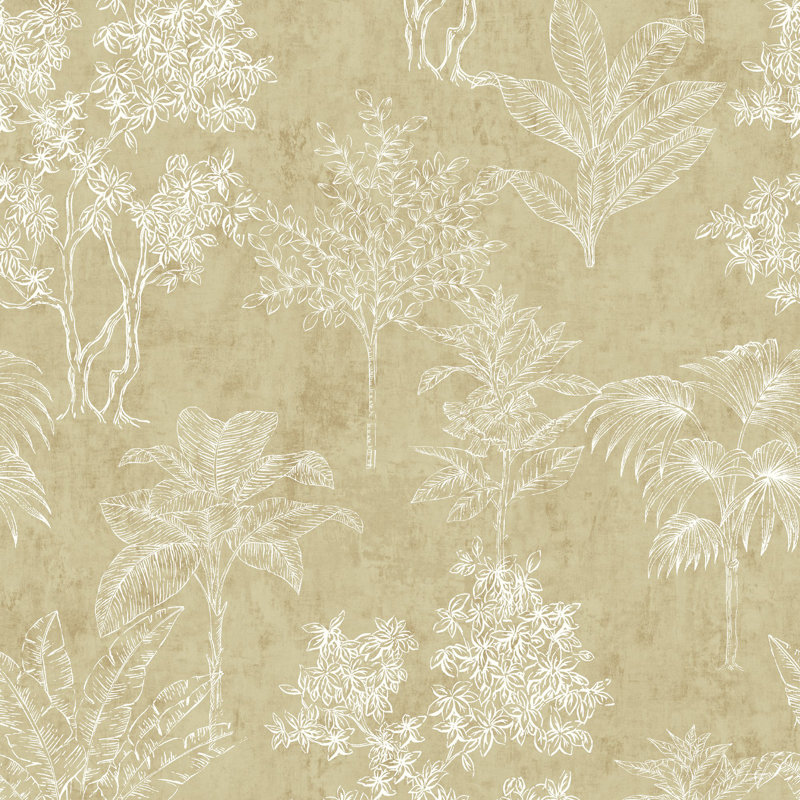 Zen 1000cm x 53cm Wallpaper Roll, Brown