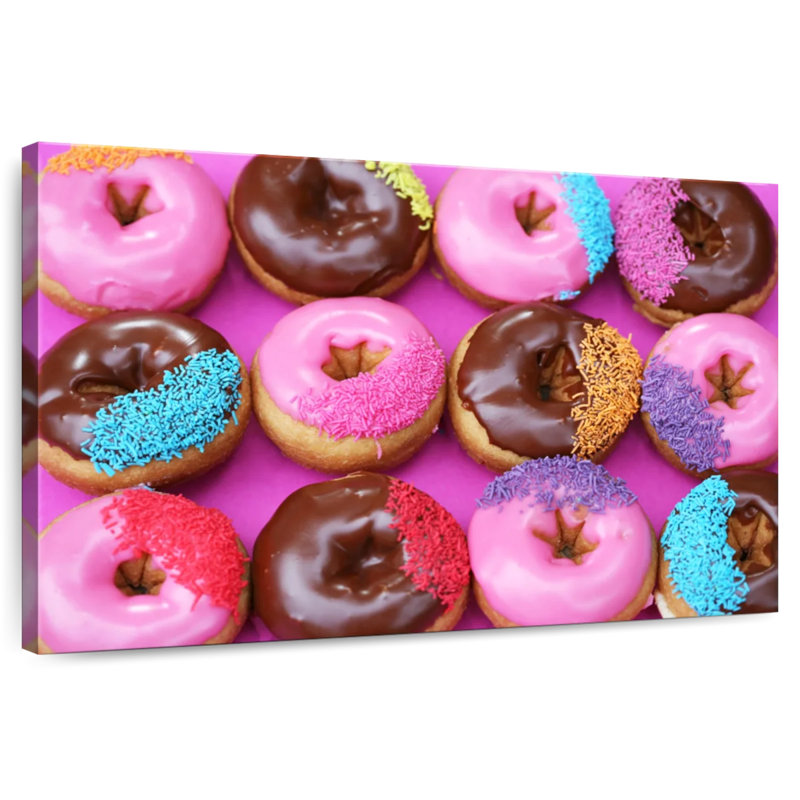 Yarlin Sprinkled Donuts, 32" H x 48" W