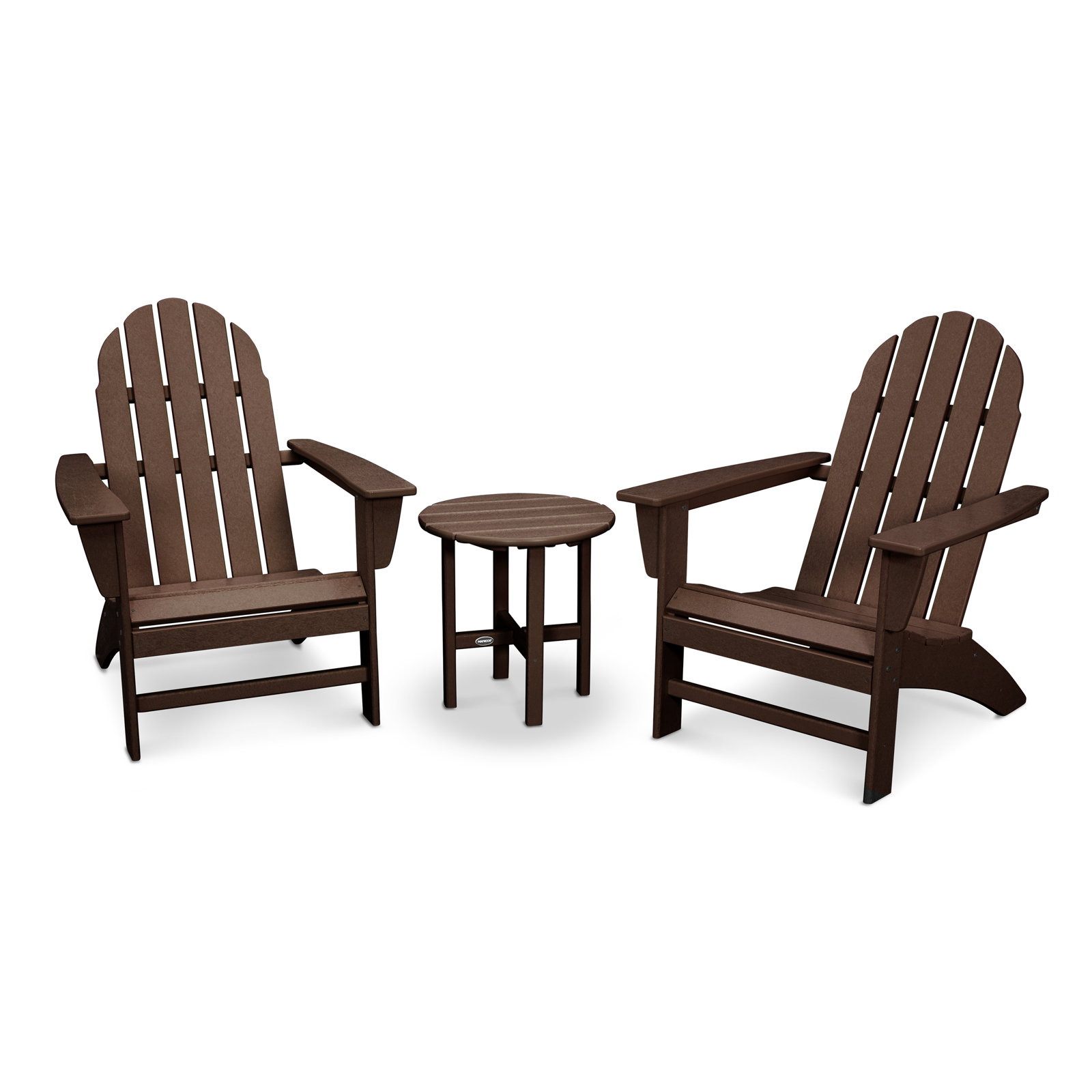 POLYWOOD® Vineyard 2-Person Patio Seating Group, Mahogany