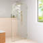 Solaris 38 in. x 78 in. Fully Frameless Radius Single Fixed Shower Panel-1807585503