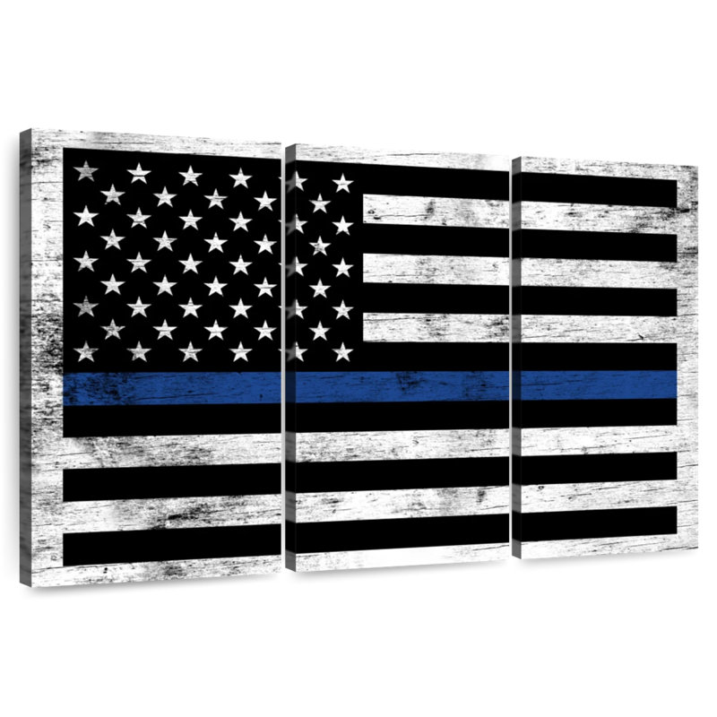 Lelar Police Support Flag, 48" H x 74" W