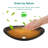 Artistic Tempered Glass Artisanal Gold-Veined Glass Vessel Sink With Black Pop-Up Drain, Gold Boat Shape Bathroom Sink Above Counter (No Faucet)