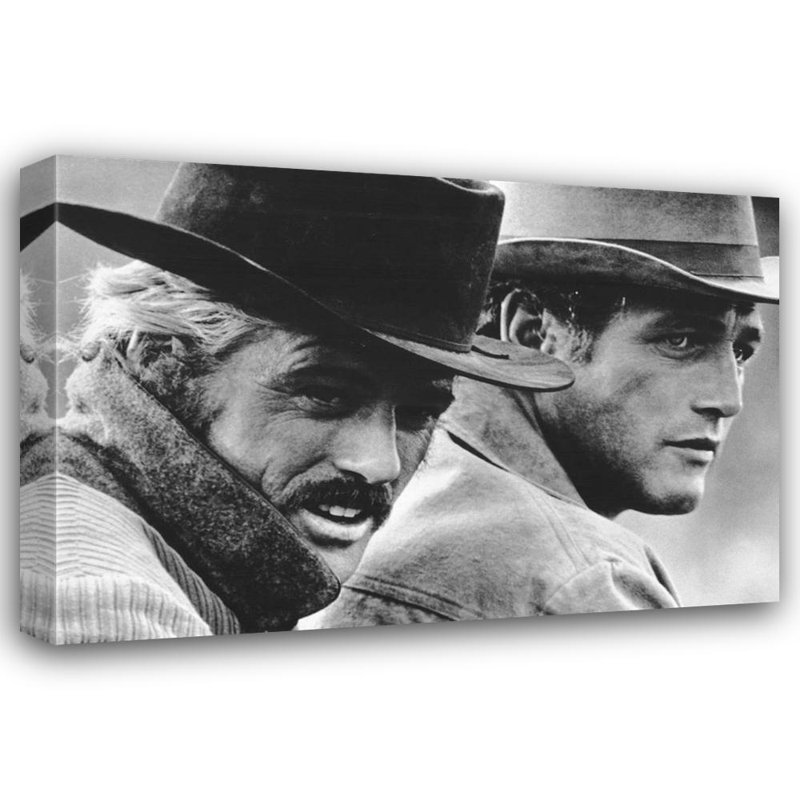 Robert Redford & Paul Newman, 27" H x 40" W