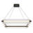 Chandelier, 4-Light, 34", Weathered Brass, Clear Glass-622515695