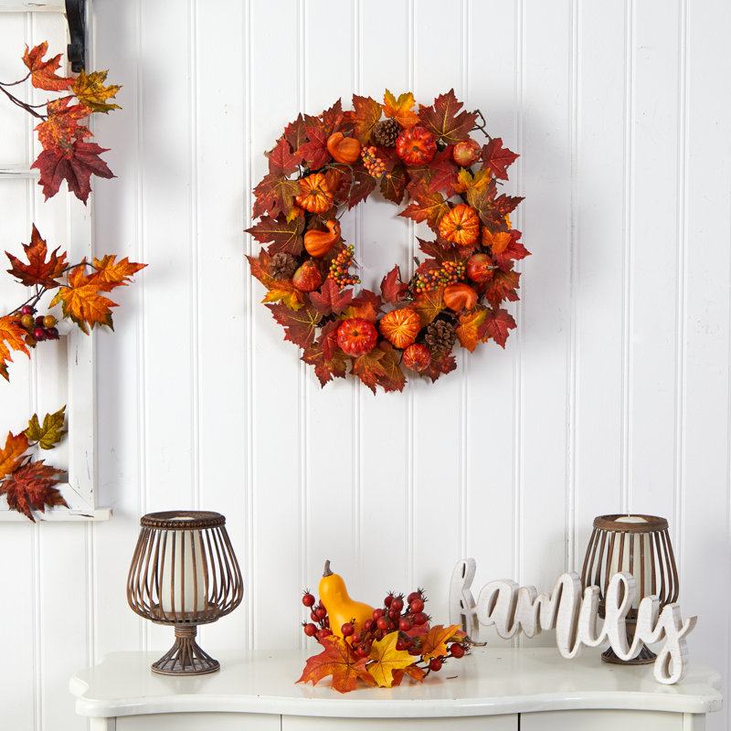 Faux Mixed Assortment 24'' Wreath