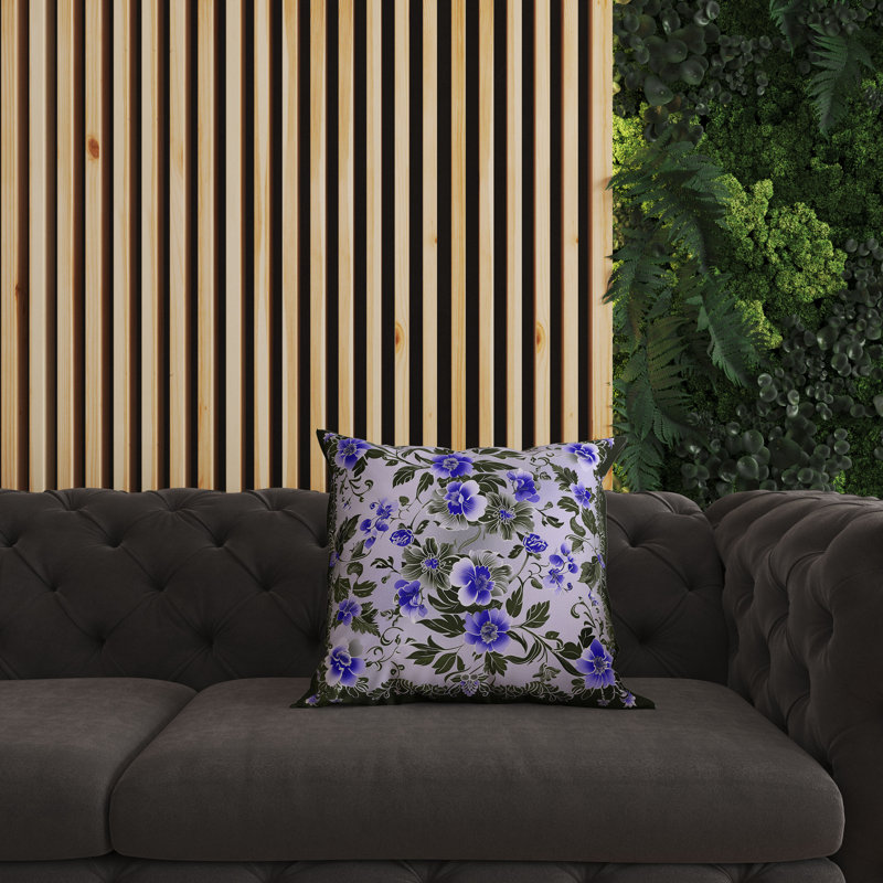 Floral Reversible Throw Pillow, 26" H x 26" W