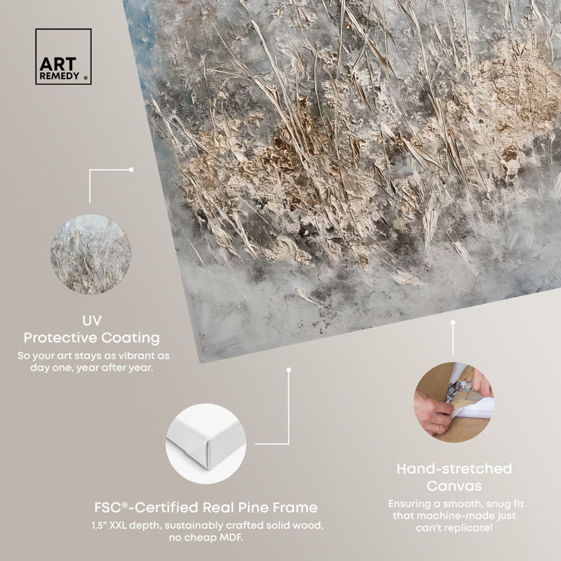 Cinnamon Shift Canvas Elegant Gold Abstract par Art Remedy, Toile tendue, H 15 po x l 10 po