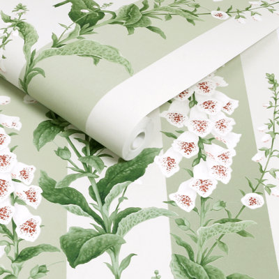  Papier peint à rayures Foxglove