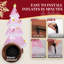 Décoration de Noël gonflable pour arbre de Noël rose 7,2 pi