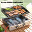 Outsunny 3 - Burner Countertop, Portable 25590 BTU BTU Gas Grill