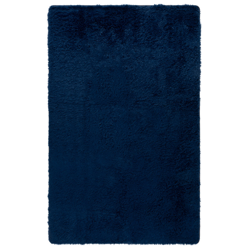 Zaslow Shag Performance Solid Color Rug, Rectangle 5' x 8'