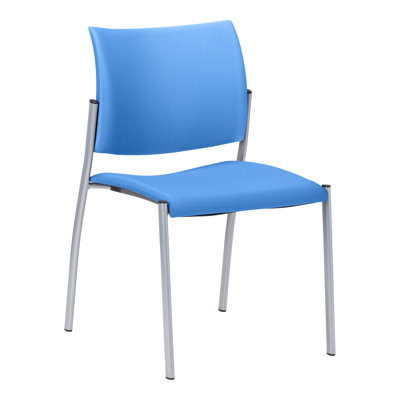 Stacking Fabric Guest Chairs 2-Pack – Padded Seat, Metal Frame, BIFMA Certified, 275 lb Capacity – Classroom, Office & Training Room Chairs