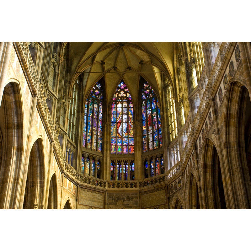 Intérieur de la cathédrale Saint-Guy, Prague, République tchèque, H 16 po x l 24 po