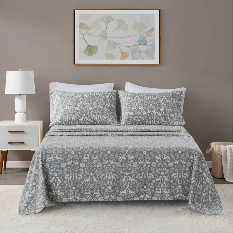 Ensemble de draps 4 pièces Sauge