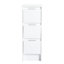 Meuble-lavabo autoportant 72 po avec 4 armoires de rangement et 2 armoires murales, tiroirs souples, contreplaqué blanc brillant pour un agencement flexible