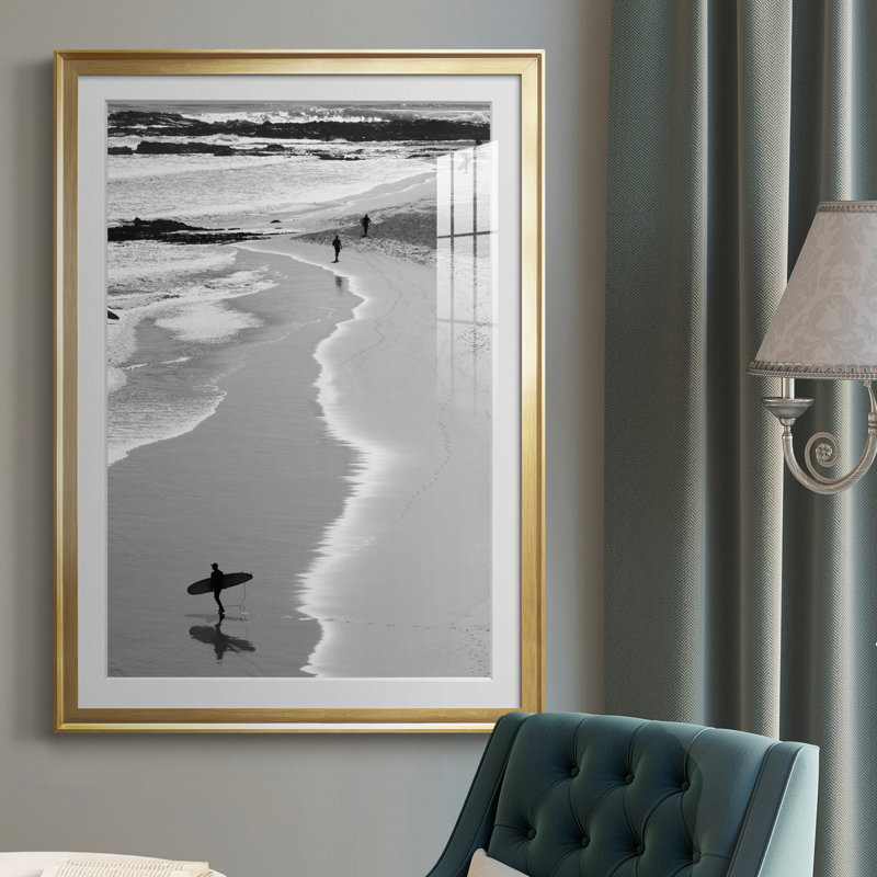 Gold Coast Beach - Photographie de cadre photo sur toile, Cadre doré, H 30,5 po x l 42,5 po x P 1,5 po