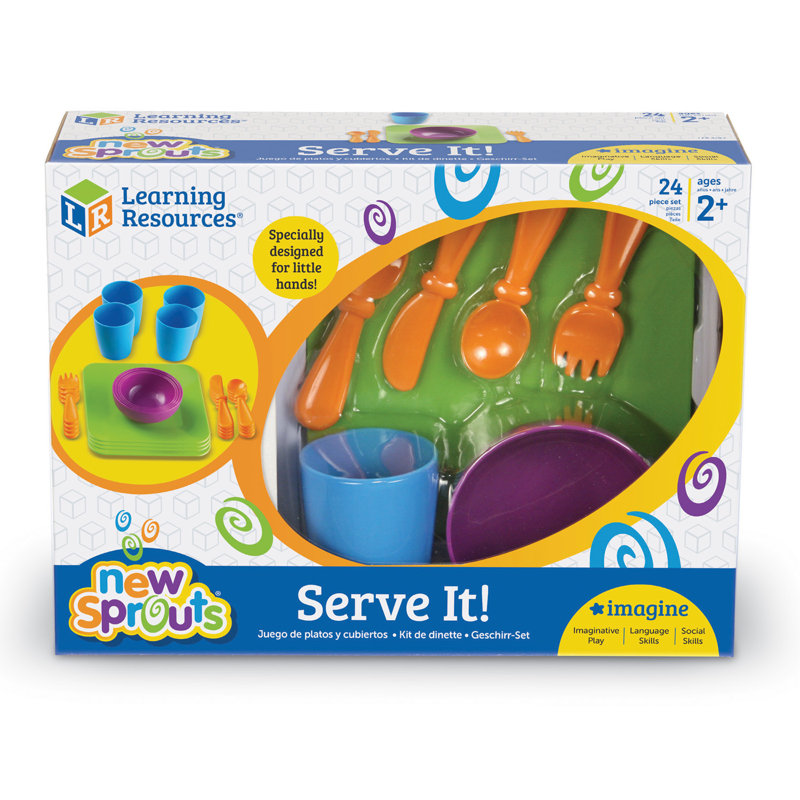 Learning Resources New Sprouts Serve It! My Very Own Dish Set