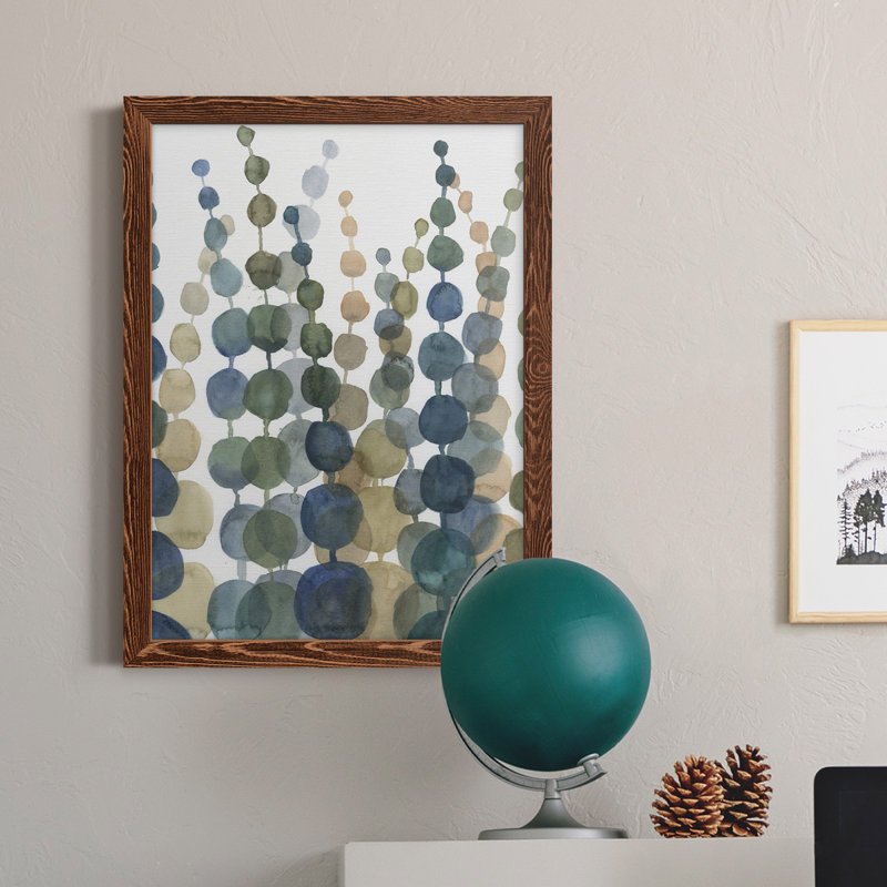 «Pompom Botanical II», toile encadrée de qualité supérieure - prête à être accrochée, Érable, H 20 po x l 24 po x P 1 po