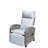 Outdoor Wicker Recliner Chair With Adjustable Backrest And Armrests,All Weather Conversation Chairs , For Courtyard Swimming Pool Balcony