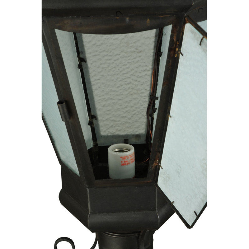 Lampadaire noir à 1 lumière H 99 po Statesboro Statesboro