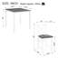 Ensembles de table de salle à manger compacts (doit inclure à la fois la table et la chaise), 5 pièces en bois moderne pour petite cuisine