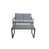 Coussin gris / cadre gris